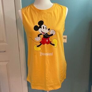Disney Parks Disneyland Yellow Tank Top Women Size Medium